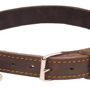 Neu Im Sortiment AKAH Halsung aus Ölleder/Nappaleder, Dunkelbraun